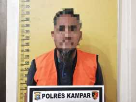 Satreskrim Polres Kampar Tangkap Pria Penimbun Solar