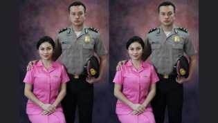 Bersanding dengan Nicholas Saputra, Ariel Tatum Terlihat Cantik Berseragam Bhayangkari