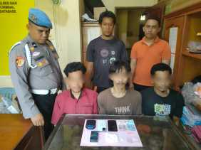 Polsek Sabak Auh Bongkar Jaringan Pengedar Sabu, Tiga Pria Diamankan