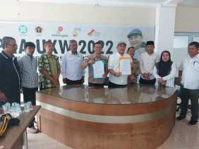 Sukseskan Pemilu 2024, Bawaslu Kampar Teken MoU dengan PWI Riau