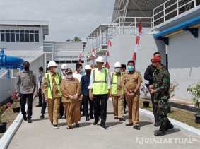 Bupati Rohil Sebut akan Terus Gesa Penyaluran Air Minum Kualitas Baik
