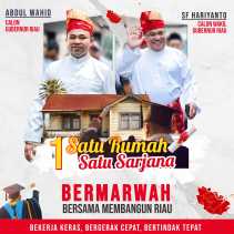 Abdul Wahid Tawarkan Program 'Satu Rumah Satu Sarjana' untuk Meningkatkan SDM Riau