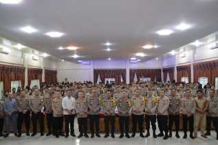 Polres Kuansing Pembekalan 258 Personil Pengamanan TPS Jelang Pemilu 2024