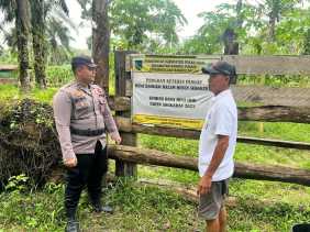 Polsek Bangko Pusako Dorong Ketahanan Pangan Lewat Pembinaan Kelompok Tani
