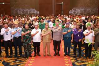 Polda Riau Bersama KPU dan Bawaslu Deklarasikan Pemilu Damai 2024