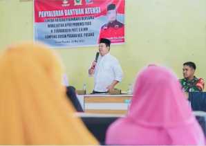 Pimpinan DPRD Riau Hadiri Penyaluran Bantuan ATENSI dari Kemensos