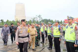 Amankan Nataru, 3.063 Personil Gabungan Polda Riau Dikerahkan Dalam Operasi Lilin Lancang Kuning 2022