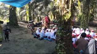 Puluhan Anak SD Belajar di Atas Terpal, Begini Kata Balai TNTN