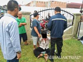 Warga Amankan Pencuri Kotak Infak di Masjid Raudhatul Amilin Pekanbaru