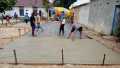 Warga BMP Kampar Gotong Royong Bangun Lapangan Badminton