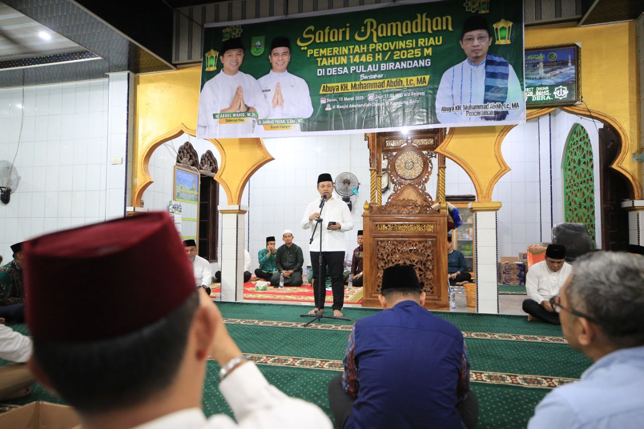 Safari Ramadan di Desa Pulau Birandang, Gubri: Jaga Generasi Muda Tetap Cerdas