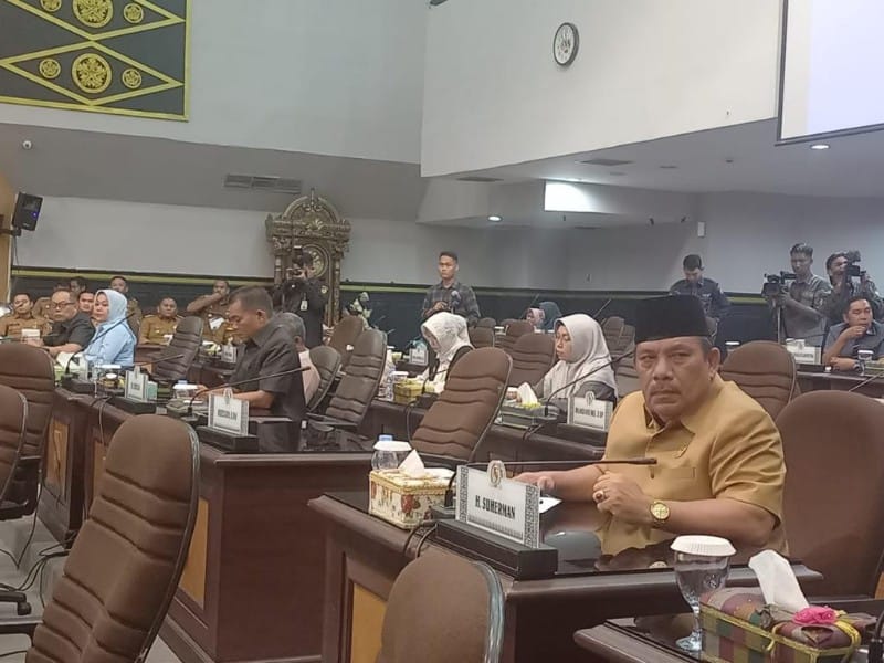Pidato Pengantar Ranperda APBD Perubahan 2023 oleh Ketua DPRD Pekanbaru Sabarudi